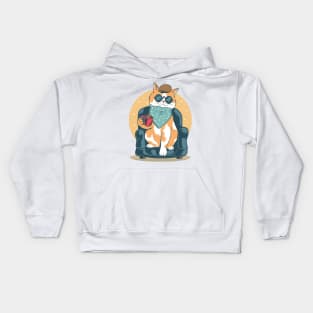 Coffee Cat Kids Hoodie